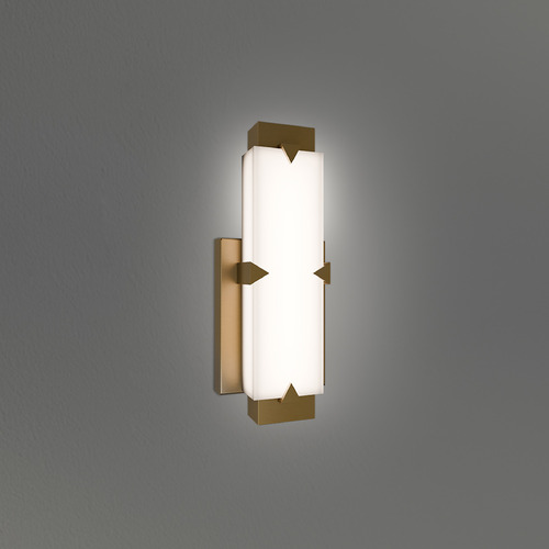Modern Forms by WAC Lighting Modern Forms Carlisle Aged Brass LED Sconce WS-7511-27-AB