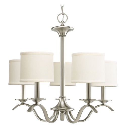 Progress Lighting Inspire 5-Light Chandelier in Brushed Nickel by Progress Lighting P4635-09