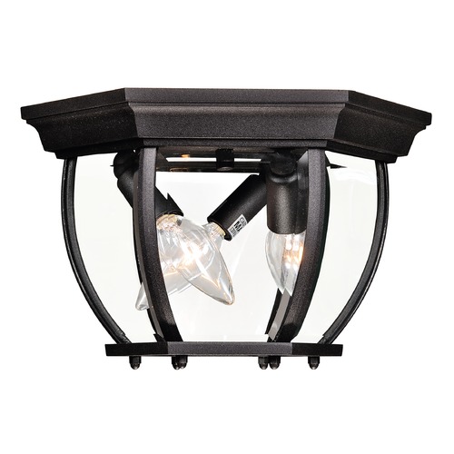 Meridian Black Flush Mount by Savoy House M50059BK
