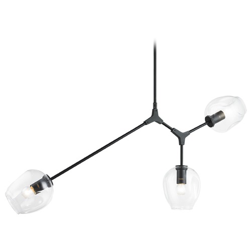 Matteo Lighting Cherry Blossoms Black Chandelier by Matteo Lighting C49703BK