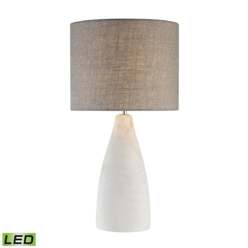 Elk Lighting Elk Lighting Rockport Polished Concrete LED Table Lamp with Drum Shade D2949-LED