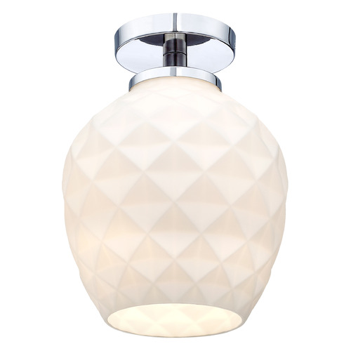 Designers Fountain Lighting Designers Fountain Dita Polished Nickel Semi-Flushmount Light D289M-SF-PN