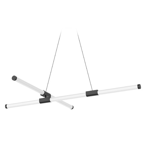 Kuzco Lighting Kuzco Lighting Akari Black LED Pendant Light with Cylindrical Shade CH18548-BK-UNV-010