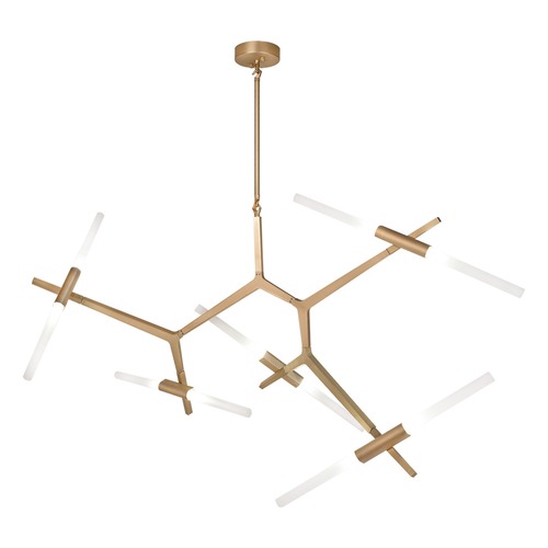 Avenue Lighting San Vicente Brushed Brass 10-Light LED Chandelier by Avenue Lighting HF8059-10-BB