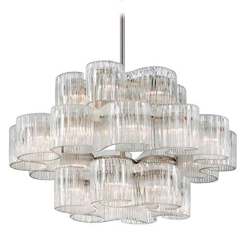 Corbett Lighting Corbett Lighting Circo Satin Silver Leaf Chandelier 240-424-WSL