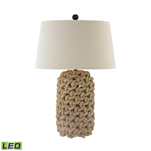 Elk Lighting Elk Lighting Rope Natural LED Table Lamp with Empire Shade D3050-LED