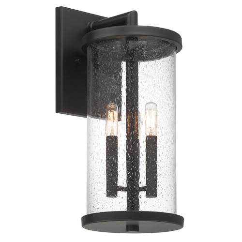 Designers Fountain Lighting Designers Fountain Otto Matte Black Outdoor Wall Light D298C-8EW-MB