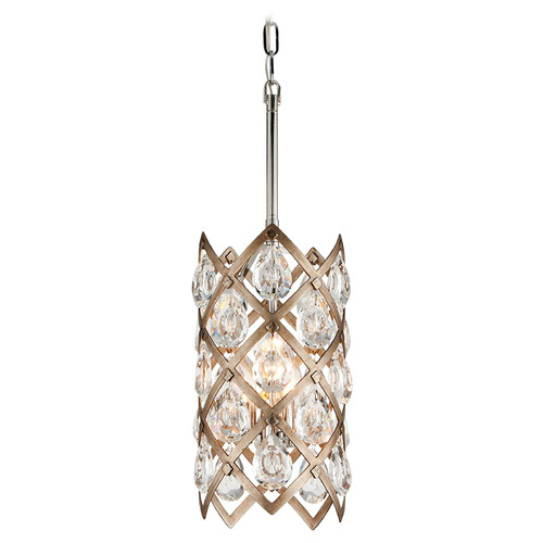 Corbett Lighting Corbett Lighting Tiara Vienna Bronze Mini-Pendant Light with Cylindrical Shade 214-43-SGL/SS
