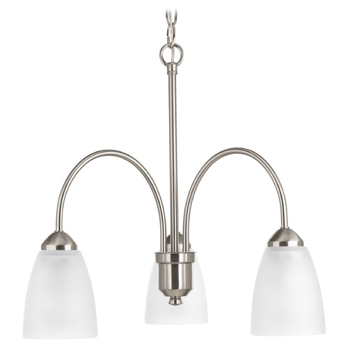 Progress Lighting Gather Brushed Nickel Chandelier by Progress Lighting P4734-09