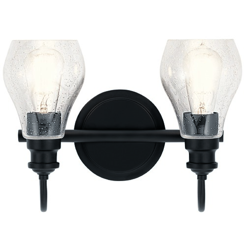 Kichler Lighting Greenbrier 14.25-Inch Black Vanity Light by Kichler Lighting 45391BK