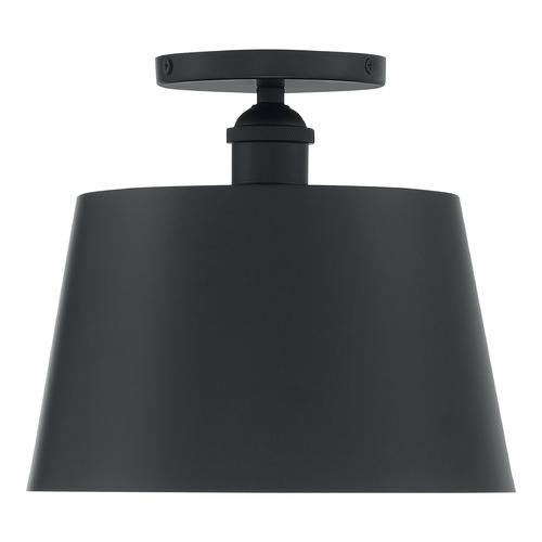 Satco Lighting Motif Black / Gold Accents Semi-Flush Mount by Satco Lighting 60/7332