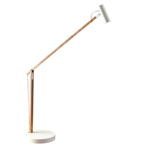 Adesso Home Lighting Adesso Home Crane Natural Ash Wood and White LED Task / Reading Lamp AD9100-12