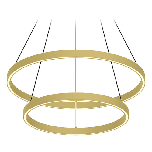 Kuzco Lighting Cerchio Brushed Gold LED Pendant by Kuzco Lighting CH87224-BG