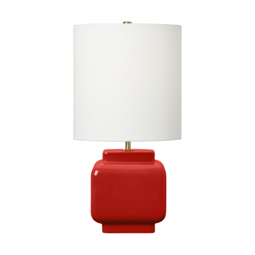 Visual Comfort Studio Collection Anderson 20-Inch Table Lamp in Lucent Red by Visual Comfort Studio KST1161CLR1