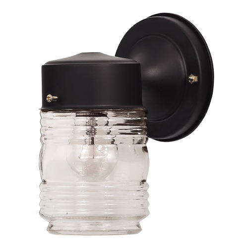 Meridian Black Outdoor Wall Light by Savoy House M50063BK