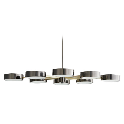 Arteriors Home Lighting Linus Starburst Chandelier in Black Nickel & Brass by Arteriors Home 89097