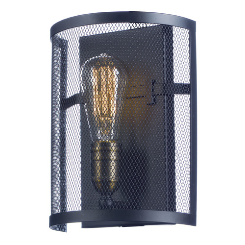 Maxim Lighting Maxim Lighting Palladium Black & Natural Aged Brass LED Sconce 20112BKNAB/BUL
