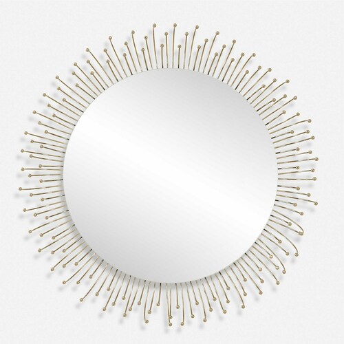 Uttermost Lighting Aga Round 31-Inch Decorative Mirror 09985