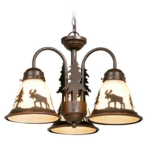 Vaxcel Lighting Yellowstone Burnished Bronze Chandelier by Vaxcel Lighting LK55616BBZ-C