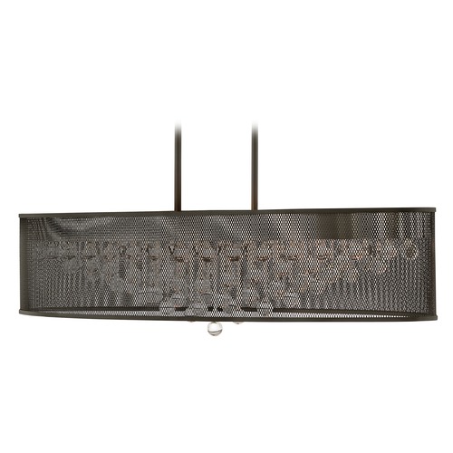 Fredrick Ramond Fiona 42-Inch Oval Crystal Chandelier in Black by Fredrick Ramond FR38902BLK