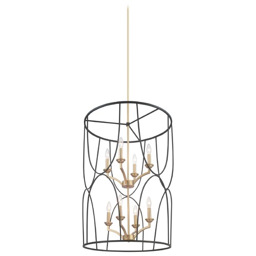Progress Lighting Landree Black 8-Light Pendant by Progress Lighting P500177-031