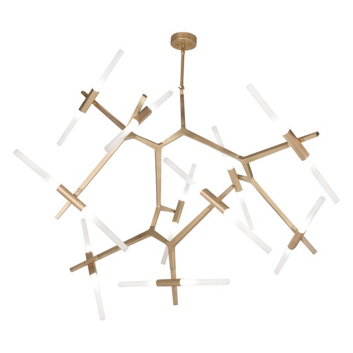 Avenue Lighting San Vicente Brushed Brass 20-Light LED Chandelier by Avenue Lighting HF8061-20-BB