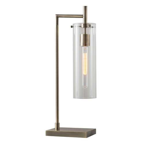 Adesso Home Lighting Adesso Home Dalton Antique Brass Table Lamp with Cylindrical Shade 3852-21