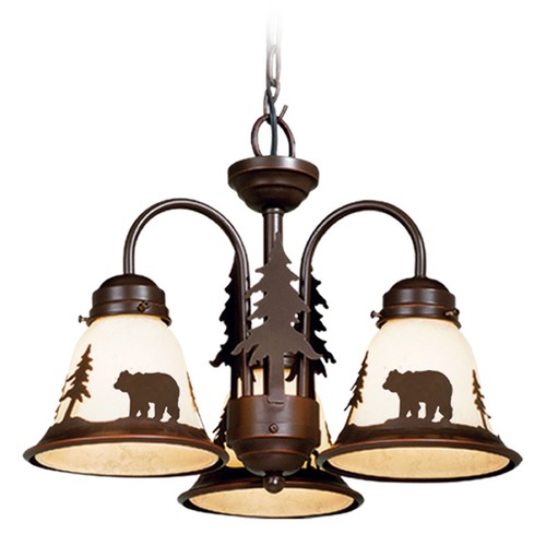 Vaxcel Lighting Bozeman Burnished Bronze Chandelier by Vaxcel Lighting LK55716BBZ-C