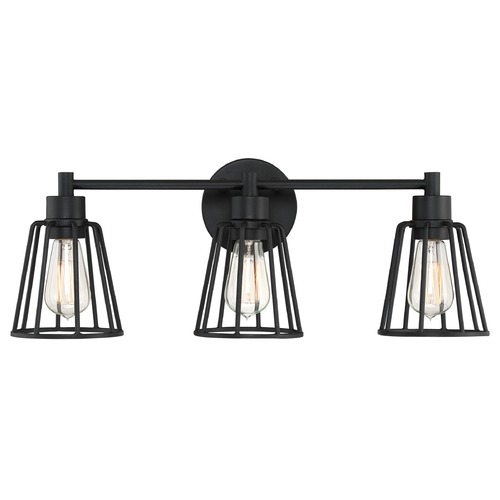 Quoizel Lighting Atticus Earth Black 3-Light Bathroom Light by Quoizel Lighting ATT8603EK