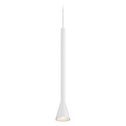 George Kovacs Lighting George Kovacs Piccolo Matte White LED Mini-Pendant Light with Conical Shade P1456-44B-L