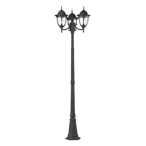 Elk Lighting Elk Lighting Central Square Textured Matte Black Post Light 45089/3