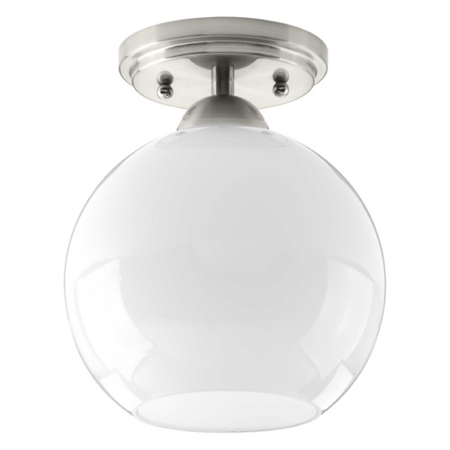 Progress Lighting Carisa Brushed Nickel Semi-Flush Mount by Progress Lighting P350075-009