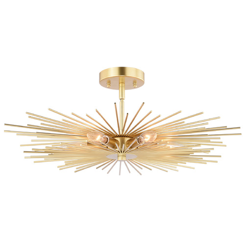 Vaxcel Lighting Vaxcel Lighting Nikko Gold Semi-Flushmount Light C0228