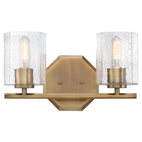 Designers Fountain Lighting Designers Fountain Haven Old Satin Brass Bathroom Light D309M-2B-OSB