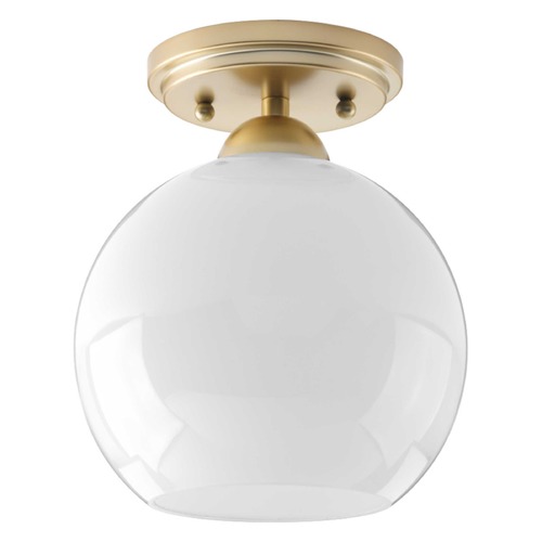 Progress Lighting Carisa Vintage Gold Semi-Flush Mount by Progress Lighting P350075-078