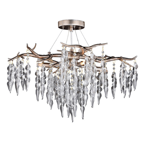 Vaxcel Lighting Vaxcel Lighting Rainier Silver Mist Semi-Flushmount Light C0222