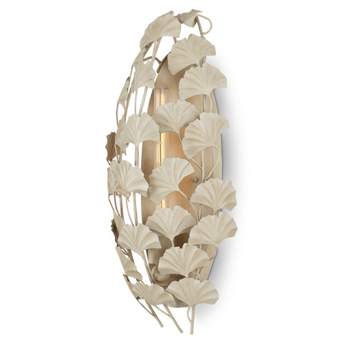 Currey and Company Lighting Currey and Company Clarence Mallari Maidenhair Antique Pearl Sconce 5000-0230