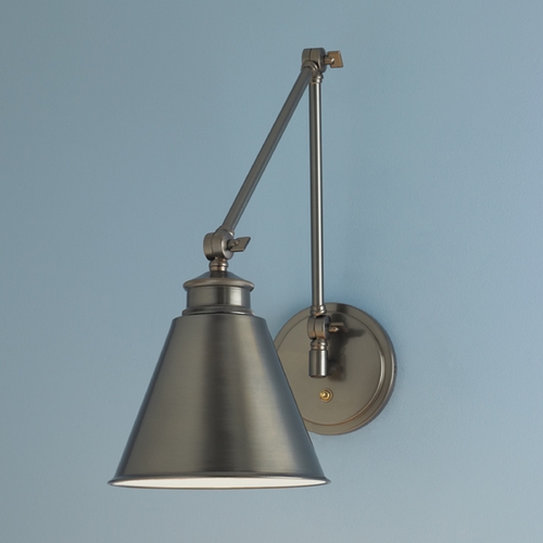 Norwell Lighting Aidan Architectural Bronze Swing Arm Lamp 8475-AR-MS