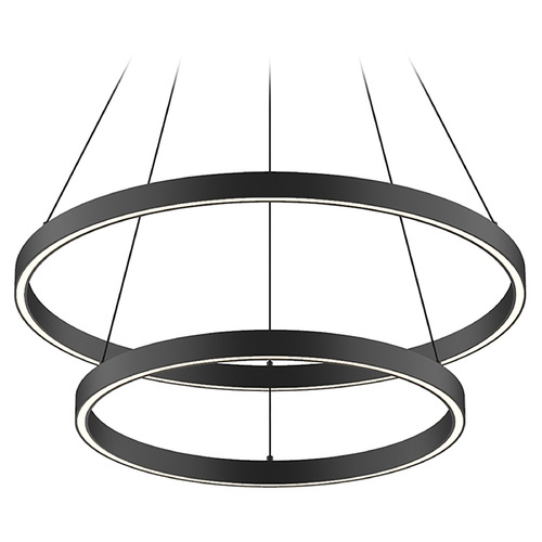 Kuzco Lighting Cerchio Black LED Pendant by Kuzco Lighting CH87824-BK
