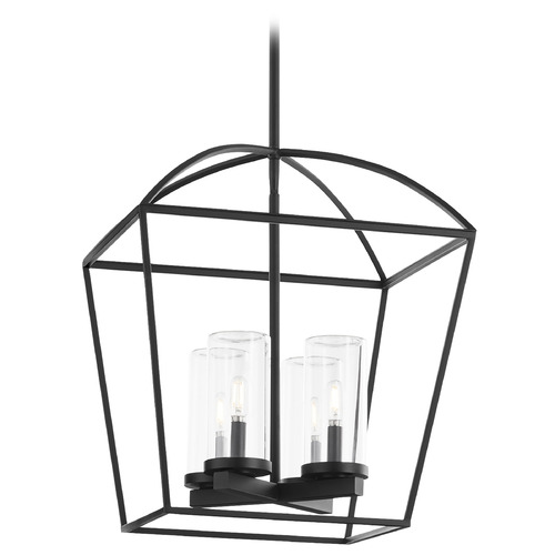 Quorum Lighting Odeon Matte Black Outdoor Hanging Light by Quorum Lighting 71-4-59