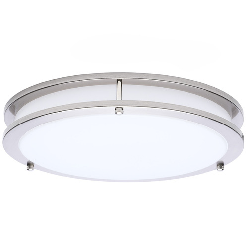 Nuvo Lighting Nuvo Lighting Glamour Brushed Nickel LED Flushmount Light 62-1876