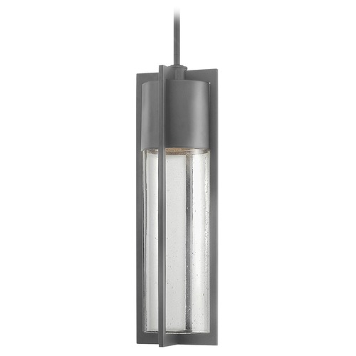 Hinkley Seeded Glass Outdoor Hanging Light Grey by Hinkley Lighting 1322HE