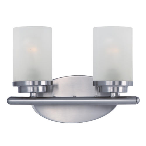 Maxim Lighting Corona Satin Nickel Bathroom Light by Maxim Lighting 10212FTSN