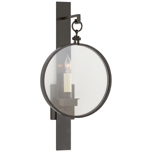 Visual Comfort Signature Collection Suzanne Kasler Alice Small Sconce in Aged Iron by Visual Comfort Signature SK2001AI
