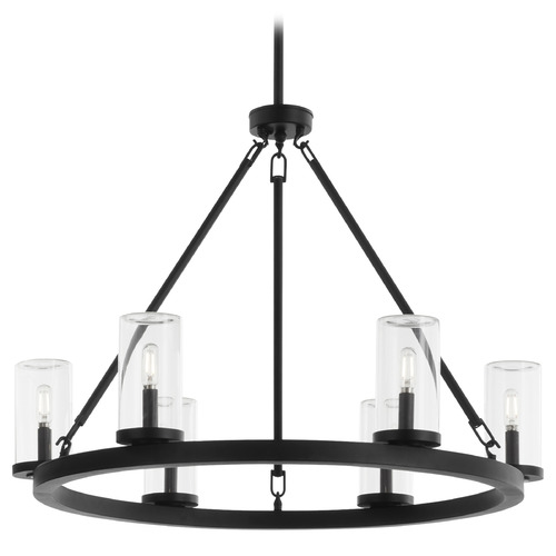 Quorum Lighting Gentry Matte Black Outdoor Chandelier by Quorum Lighting 70-6-59