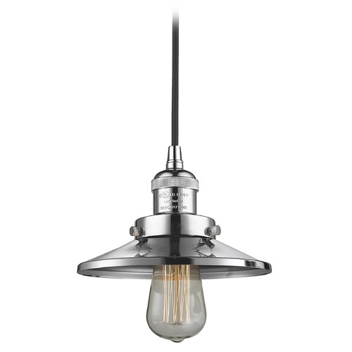 Innovations Lighting Railroad Polished Chrome Mini Pendant by Innovations Lighting 201C-PC-M7