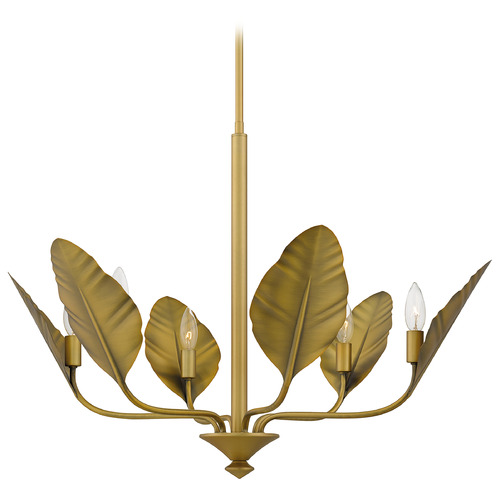 Quoizel Lighting Quoizel Lighting Bayley Aged Brass Chandelier BAY5028AB