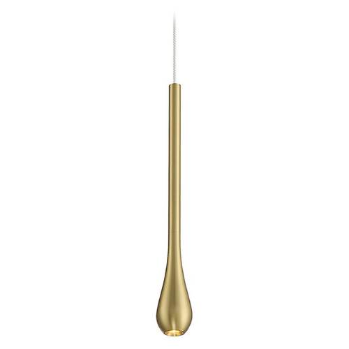 George Kovacs Lighting George Kovacs Pingo Soft Brass LED Mini-Pendant Light P1461-695-L