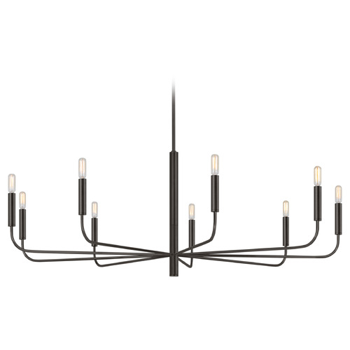 Visual Comfort Studio Collection Visual Comfort Studio Collection Ellen Degeneres Brianna Aged Iron Chandelier EC1319AI