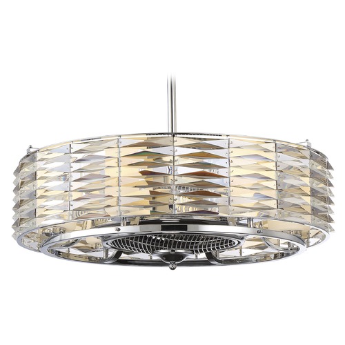 Savoy House Taurus 29.50-Inch Chandelier Fan in Polished Chrome by Savoy House 30-333-FD-11